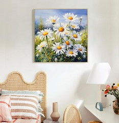 Paint by Numbers Kit for Adults Beginners & Kids Ages 8-12, Daisy Flowers Acryll