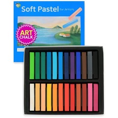 24 Assorted Colors Soft Chalk Pastels
