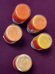 5 Polly Scale Water-Based Paints, 1 Fl. Oz, Unopened, Different Shades of Orange