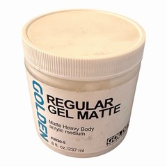 8 OZ Golden Regular Gel Matte Acrylic Heavy Body Medium for DIY Painting