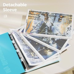 ARTDOT A1 Storage Book for Diamond Painting Kits, A1:34×25.4 inches, Blue