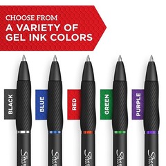 Sharpie S Gel Pens 4 Pack No Smear No Bleed Writing Instrument Blue 0.1 lbs