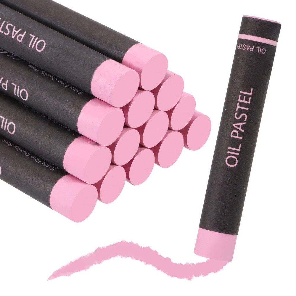 Soft Oil Pastels, Oil Pastel Crayons Blendable(Pink, Pack of 16)