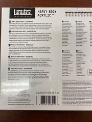 Liquitex Professional Heavy Body Acrylic Essentials, 12pcs sealed,