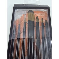 Craft Smart Multi Surface Premium All Media Brush Set 7pc Synthetic Filaments