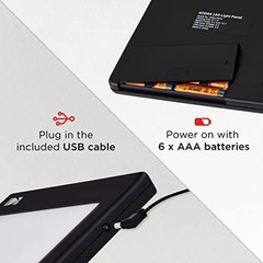 KODAK LED Light Box – 5 x 4 in, USB & Battery Powered – 98% Color 5”x4”