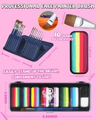 Anka Bella Professional Face Painting Kit for Kids,8X10gm Water Based Split Cake