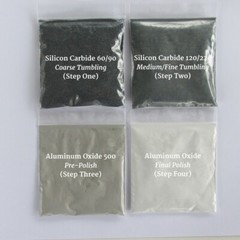 Rock Tumbler Grit Refill Kit Standard for all Rotary Tumblers