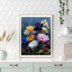 Flowers Paint by Numbers Kit for Adults – Wildflowers Adult Paint by Number K…