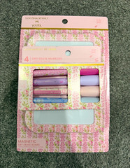 yoobi LoveShackFancy Dry Erase Markers Set of 4, Multicolor Assorted Colors