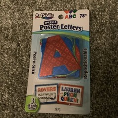 Artskills Sparkle Poster Letters 78pc – Peel n Stick (3 of each letter)