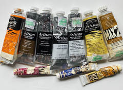 Oil & Acrylic Paint Lot 11 Windsor Newton, Grumbacher .25 1.25 & 3fl oz, Tested