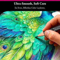 Multicolor 72-Count Soft Core Pencils – Perfect for Blending, Shading & Crafting