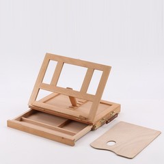 Wooden Table Easel Box W/ Storage Drawer Portable Artist Easel Painting Supplies