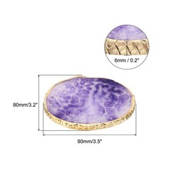 Resin Nail Art Palette, Nail Polish Mixing Palette Round Gel Makeup, Purple