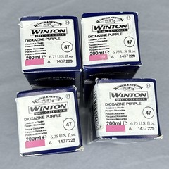 Winsor and Newton Winton Oil Colour Dioxazine Purple 47 Lot Of 4 6.75 oz 200 ml