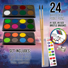 162-Piece Mega Wood Box Artist Kit with Painting, Drawing & Art Supplies for Adu