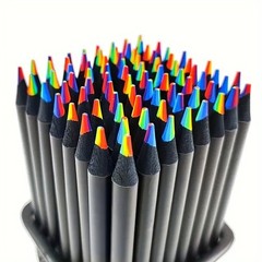 12-48pc Rainbow Pencils Set | 7 Colours Art Drawing & Colouring Gift