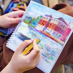 Soft Oil Pastels, Oil Pastel Crayons Blendable(White, Pack of 36)