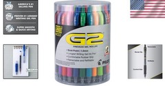 G2 Bold Point Gel Pens, 1.0mm – Tub of 36, Assorted Colors