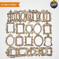 30PCS Vintage Scrapbook Paper Photo Frames for Junk Journal Collage DIY Crafts