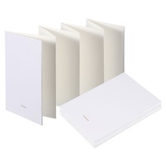 2Pcs 7.5×5.2″ Concertina Sketchbook Watercolor Notebook, White