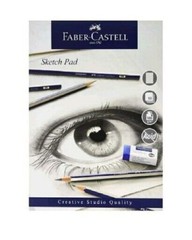 Faber Castell A4 Sketch Book Artist Drawing Paper Pad for pencils 100gsm