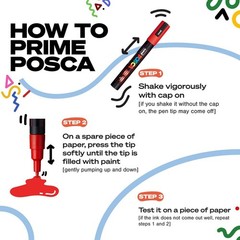 8pk PC-5M Water-Based Paint Markers, Med Point 1.8-2.5mm, Assorted