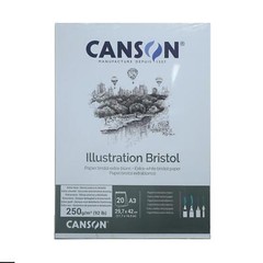 A3 Bristol Paper Canson extra smooth surface pad 250gsm