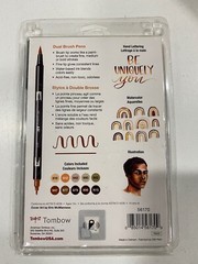Tombow 56170 Dual Brush Pen Art Markers Portrait 10-Pack. Blendable Brush