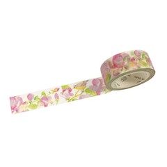 Washi Masking Tape 15mm x 7m Birds & Pink Floral Wrapables A71322c Flowers