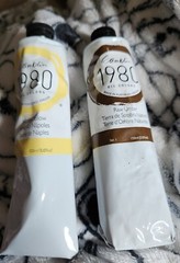 2 Gamblin Oil Paint’s- Naples Yellow And Raw Umber 5.07 0z Each