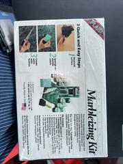 Plaid Marbleizing Kit Faux Finish New Florentine Green Sealed BUT Packing Aged