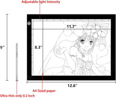 Litenergy A4 LED Copy Board Light Tracing Box, Adjustable USB Power Artcraft LED