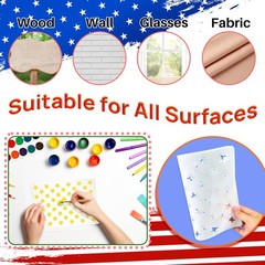 8 Pack 50 Star Stencils for American Flag Templates Wood Painting Crafs Fabric
