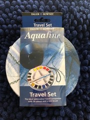 Daler-Rowney Aquafine Watercolor Paint Half Pan Travel Set-18/Pkg