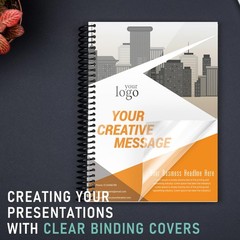 8 Mil PVC Binding Presentation Covers, COIDEA Clear Report Covers for Binding,