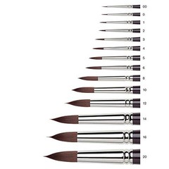 Galeria Round Short Handle Brush, Size 10 #10 Round – Short Handle