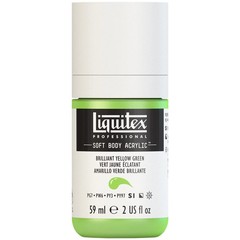 Professional Soft Body Acrylic Paint, 59ml 2-oz Bottle, Brilliant Yellow Green