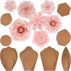 28 Pcs Paper Flowers Template Kit DIY Flower as pictures show