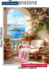 Paint by Numbers Kit for Adults Beginner, Landscape Easy Adult Paint by Number