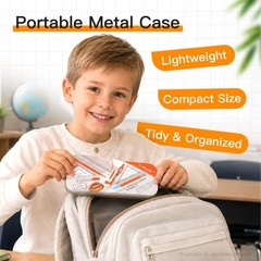 YPLUS Geometry Set for Students, Compass Drawing Tool with Metal Case, Math P…