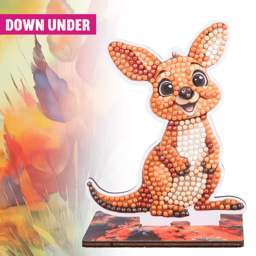 CraftBuddyUS KANGAROO Crystal Art Wildlife Buddies