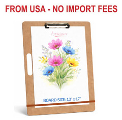 Artlicious Drawing Board – 13 x 17 Sketch Boards with Handle for Drafting Art –