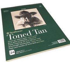 Eco-Friendly 11×14″ Toned Tan Drawing Pad – Perfect for Multi-Media Work