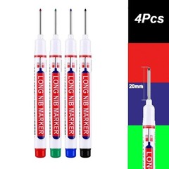 4-80Pcs 20mm Deep Hole Long Nib Head Marker For Metal Perforating Pen Waterproof