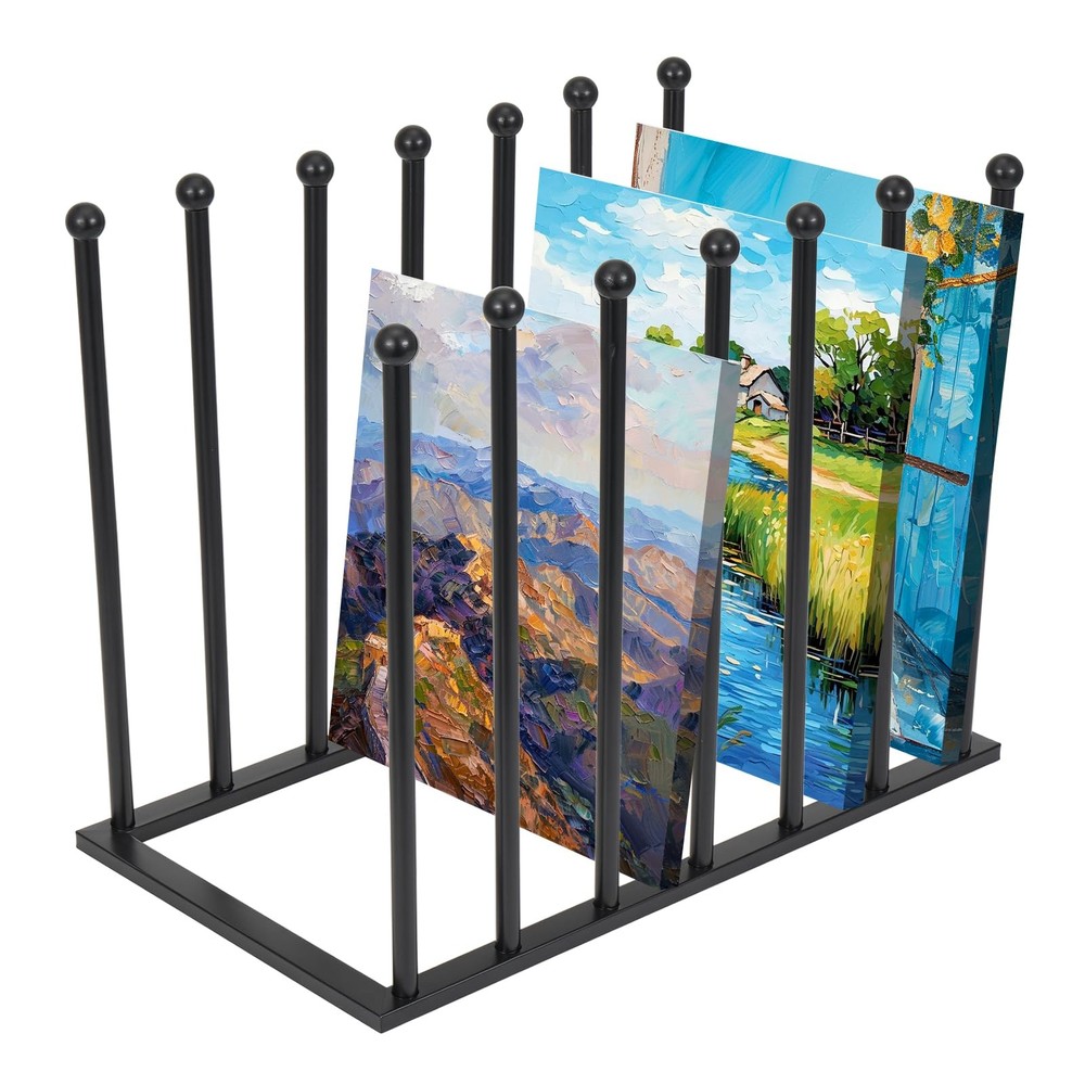 Metal Art Drying Rack Heavy-Duty Paint Display Stand Adjustable Multi-Tier Ca…