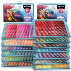 KALOUR Pro Colored Pencils Set of 520 Soft Core Vibrant Drawing