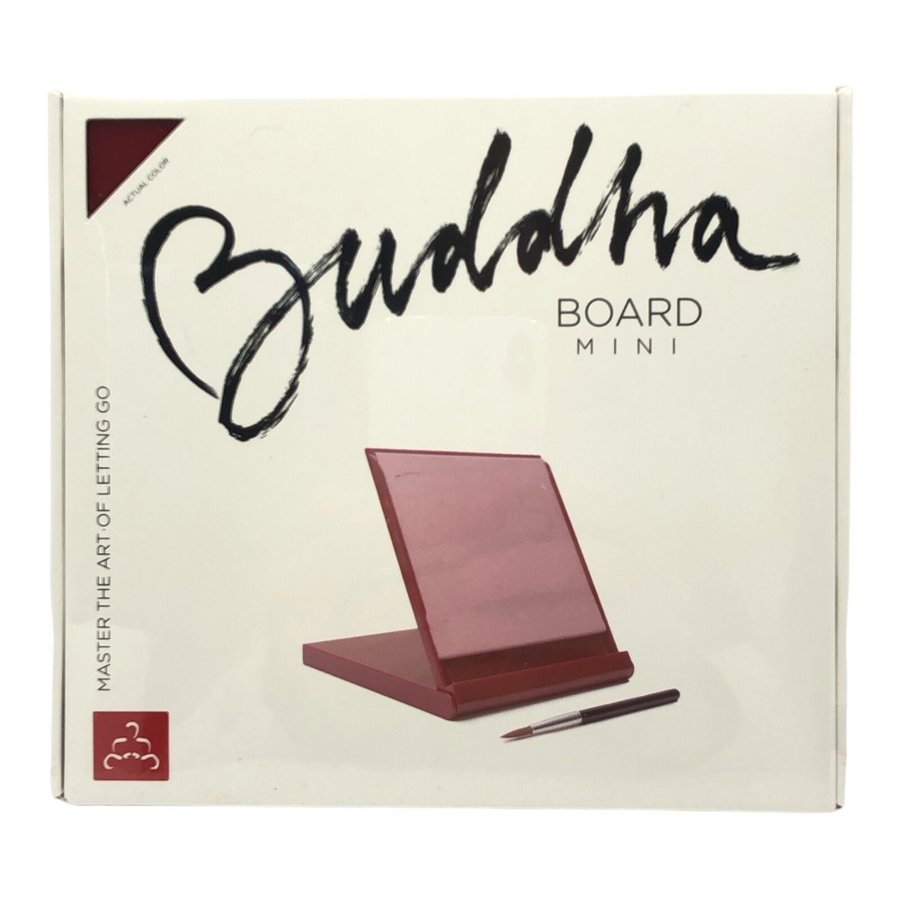 Genuine Buddha Board Mini Art Board with Brush & Stand NIP China 5×5 RED