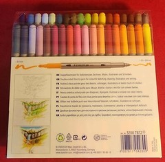 New Staedtler 72ct Double Ended Fiber-Tip Pens 3.0mm & 0.5-0.8mm # 3200TB72